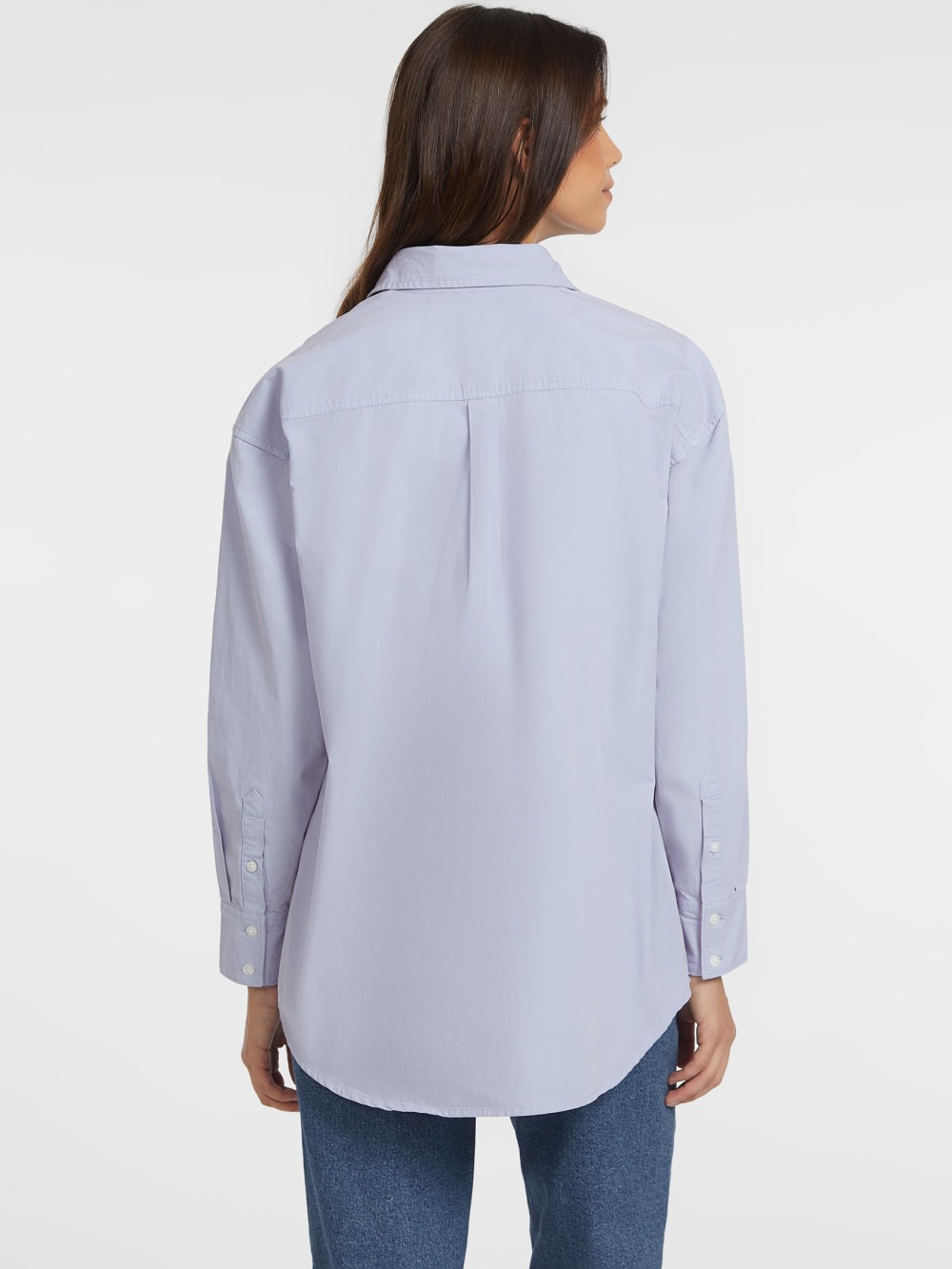 Oversized Long-Sleeve Pocket Shirt