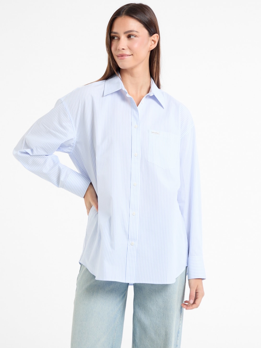 Striped Color-Block Shirt