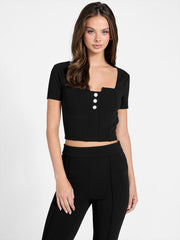 Square neck top