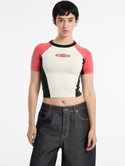 GUESS Originals Eco Fitted Racing Sweater Top