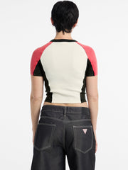 GUESS Originals Eco Fitted Racing Sweater Top
