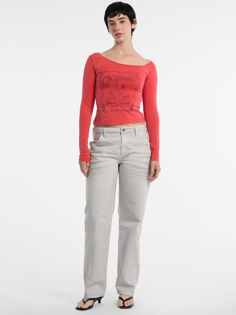 GUESS Originals Off-the-Shoulder Tee