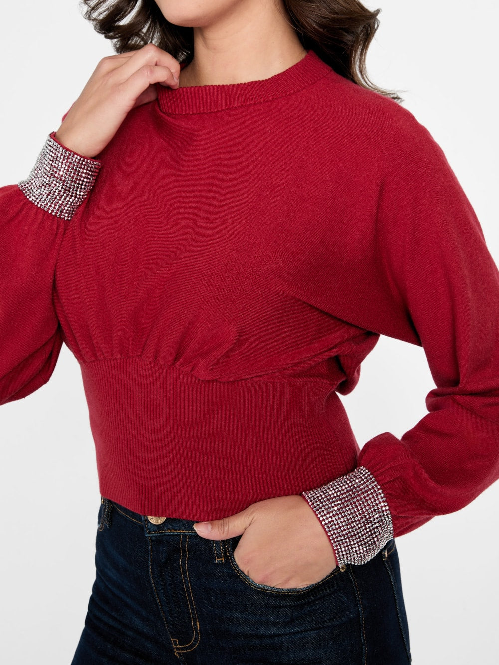 Eco Posa Bling Cuff Sweater