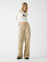 Open knit sweater