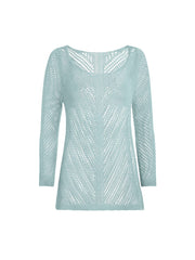Washed Crochet Sweater