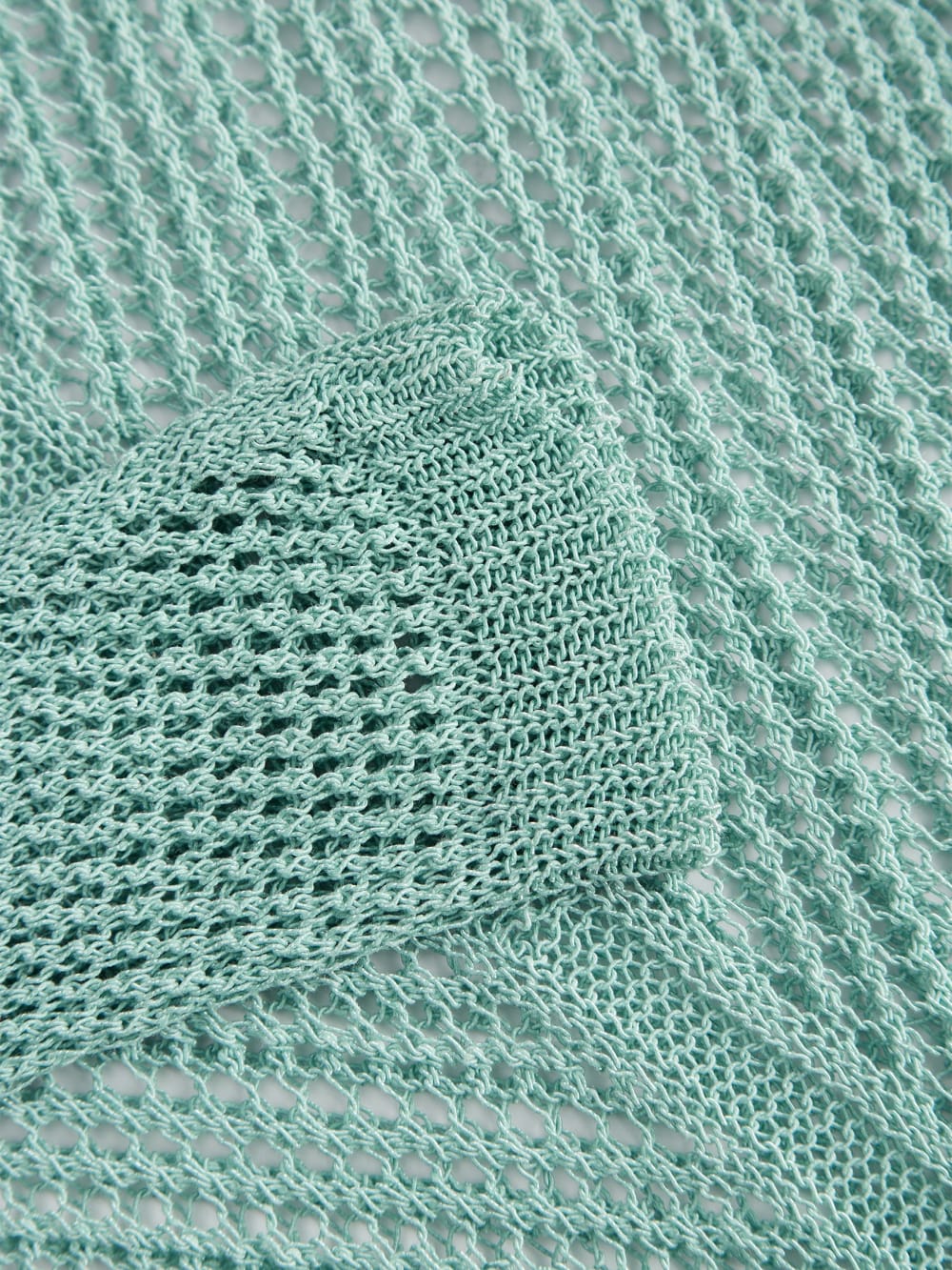 Washed Crochet Sweater