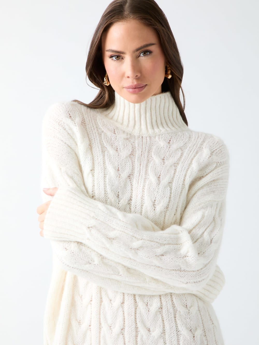 Aida Maxi Cable-Knit Sweater