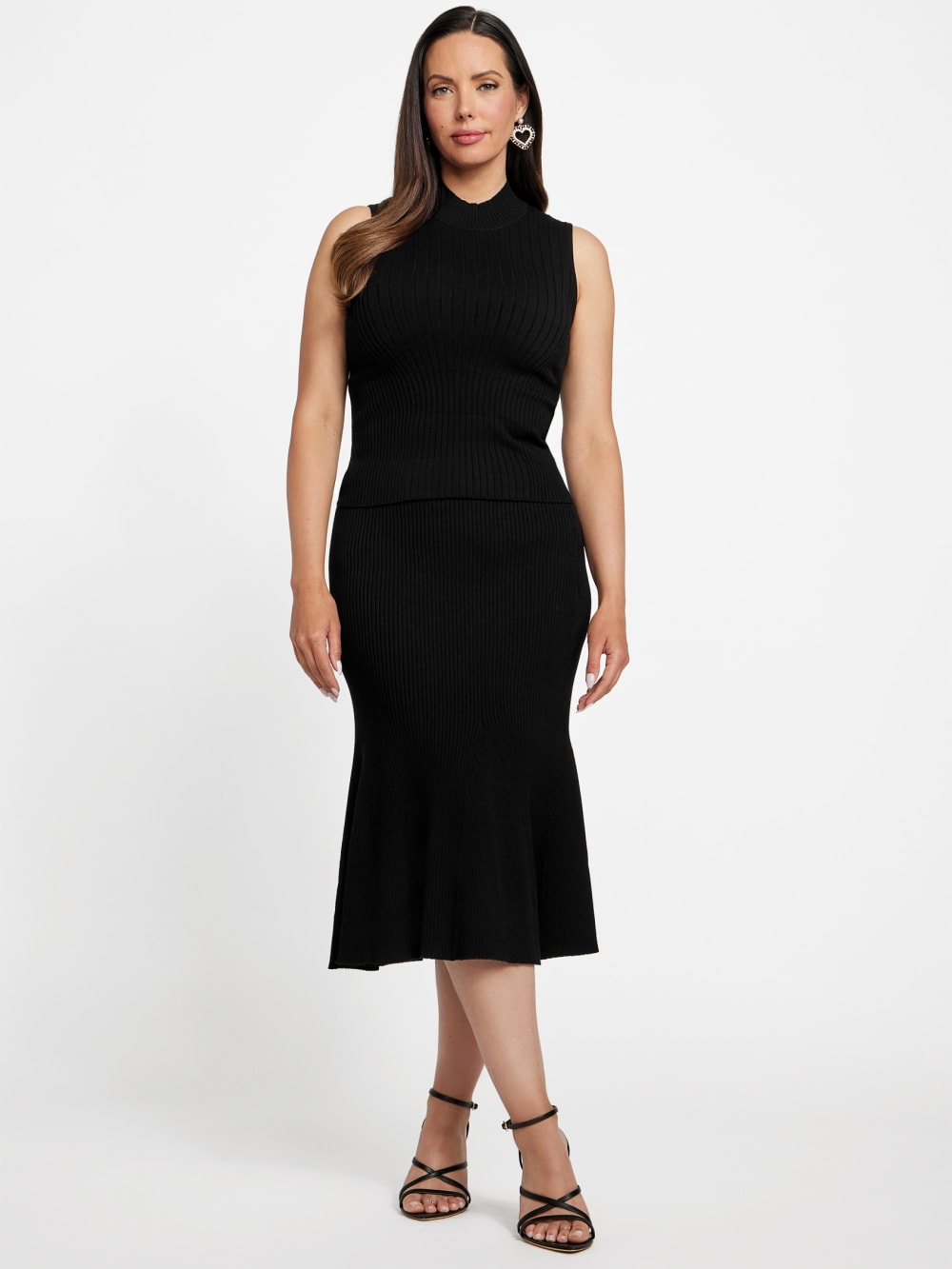 Agathe Mock Neck Sweater Top