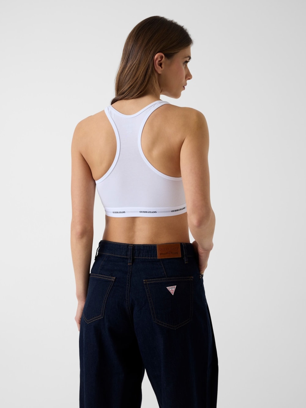 Logo band bra