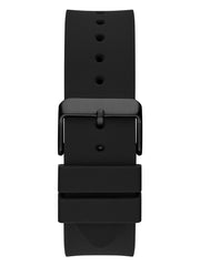 Rose Gold-Tone and Black Silicone Multifunction Watch
