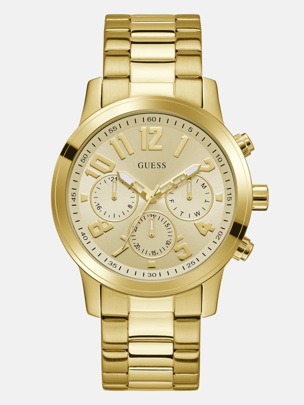 Stainless steel multi-function watch 44 mm