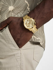 Stainless steel multi-function watch 44 mm