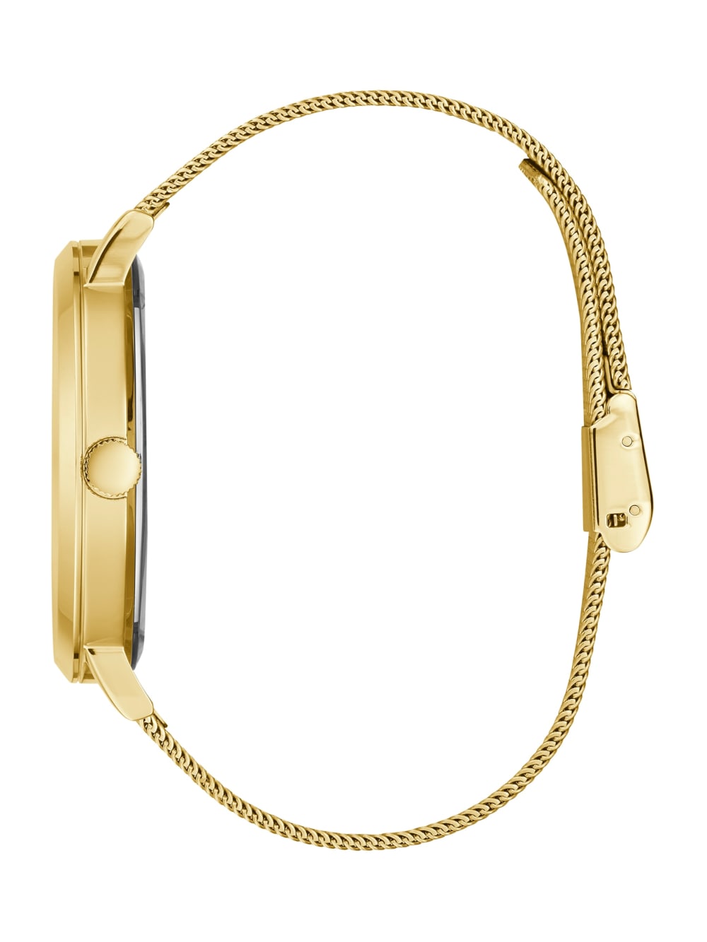 Gold-Tone Mesh Diamond Analog Watch