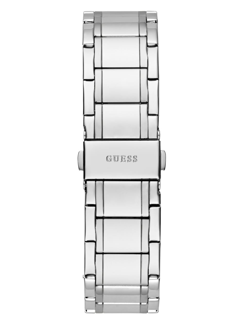 Silver-Tone and Blue Analog Watch