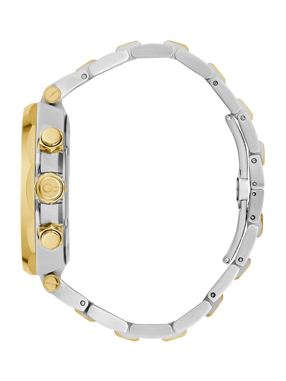 Gc Two-Tone and Green Chronograph Watch