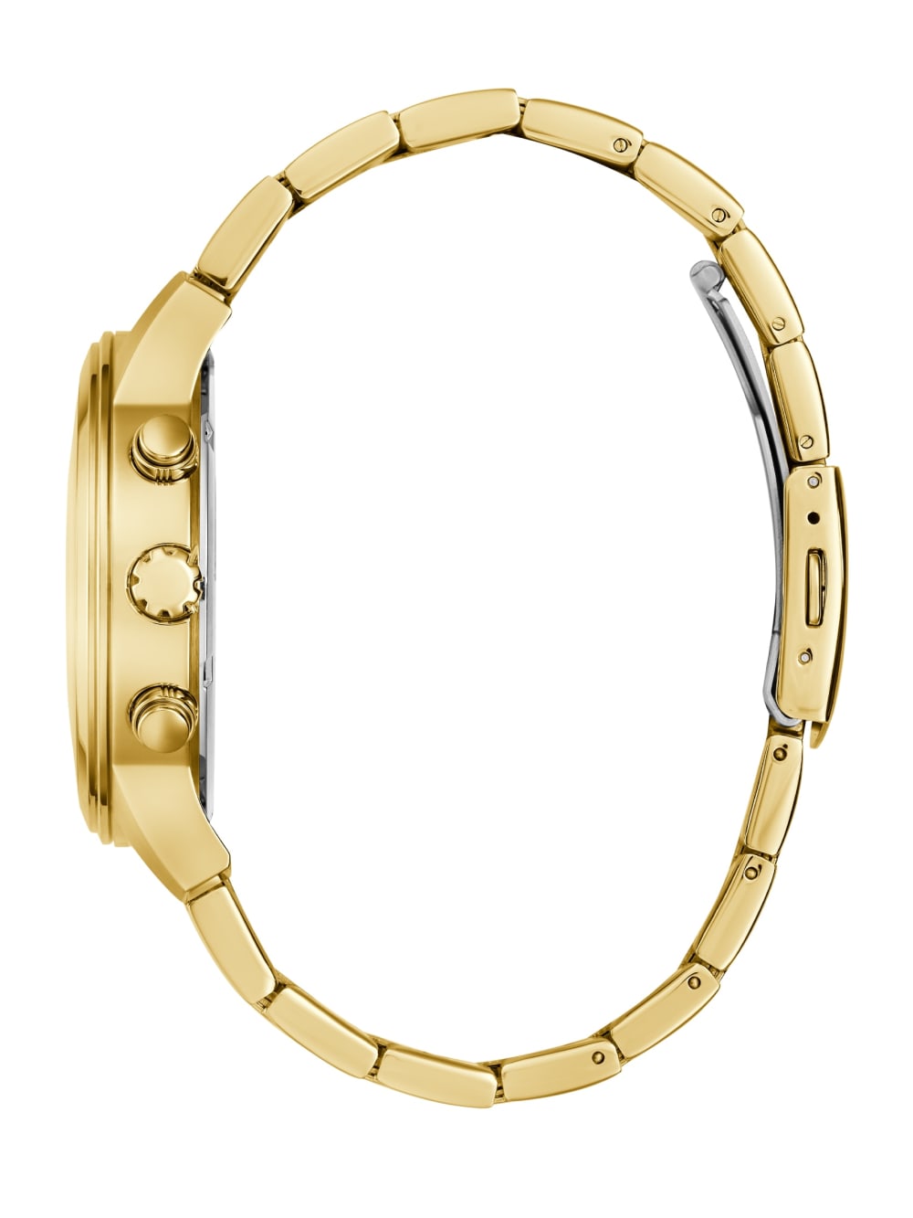Gold-Tone and Black Chronograph Watch