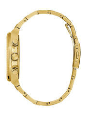 Gold-Tone and Black Multifunction Watch
