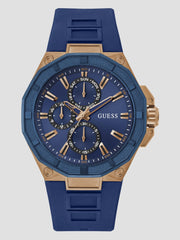 Rose Gold-Tone Silicon Chronograph Watch