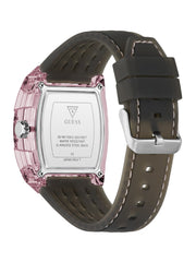 Clear and Black Silicone Multifunction Watch
