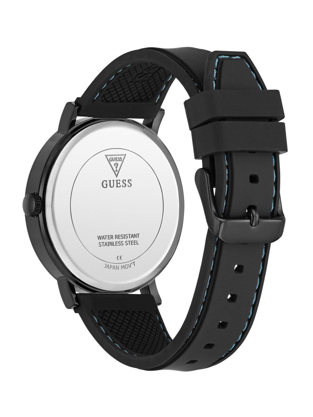 Black Multifunction Silicone Watch