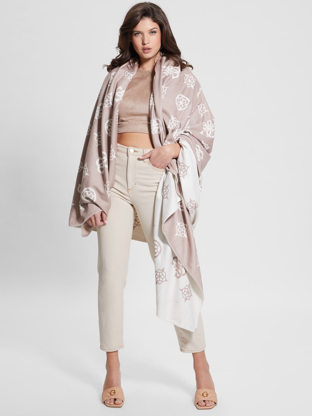 Fleece Peony Blanket