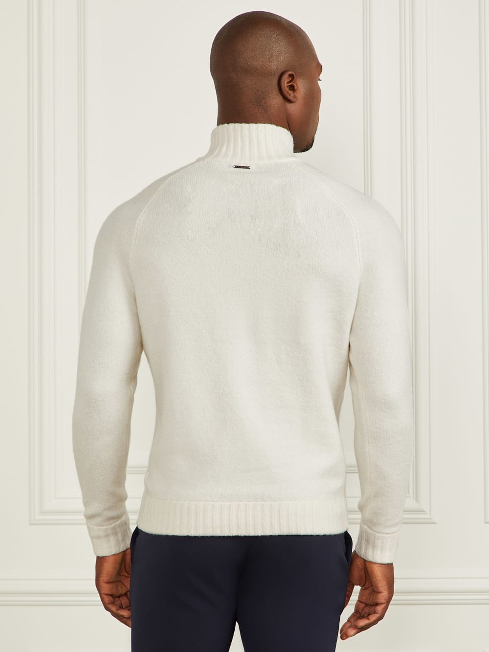 Eco Half-Zip Cable Knit Sweater