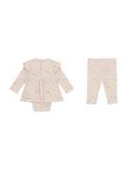 Eco Bodysuit Dress and Pants Set (0-12M)