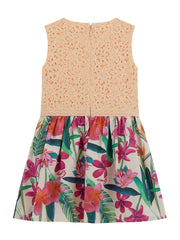 Lace and Tropical Floral Dress (2-7)