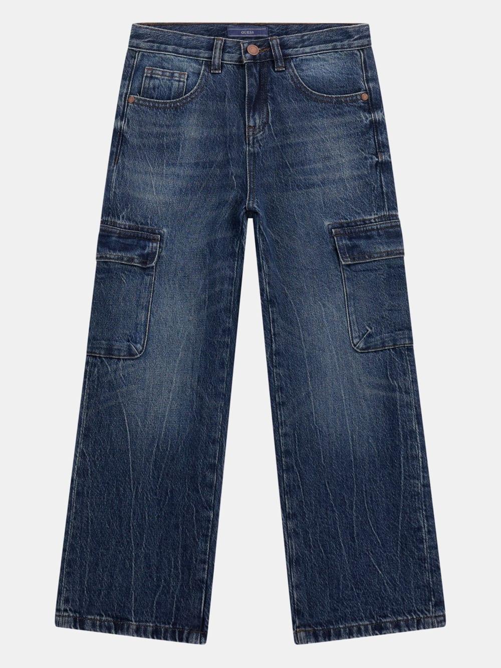 Wide-leg cargo jeans