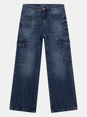 Wide-leg cargo jeans
