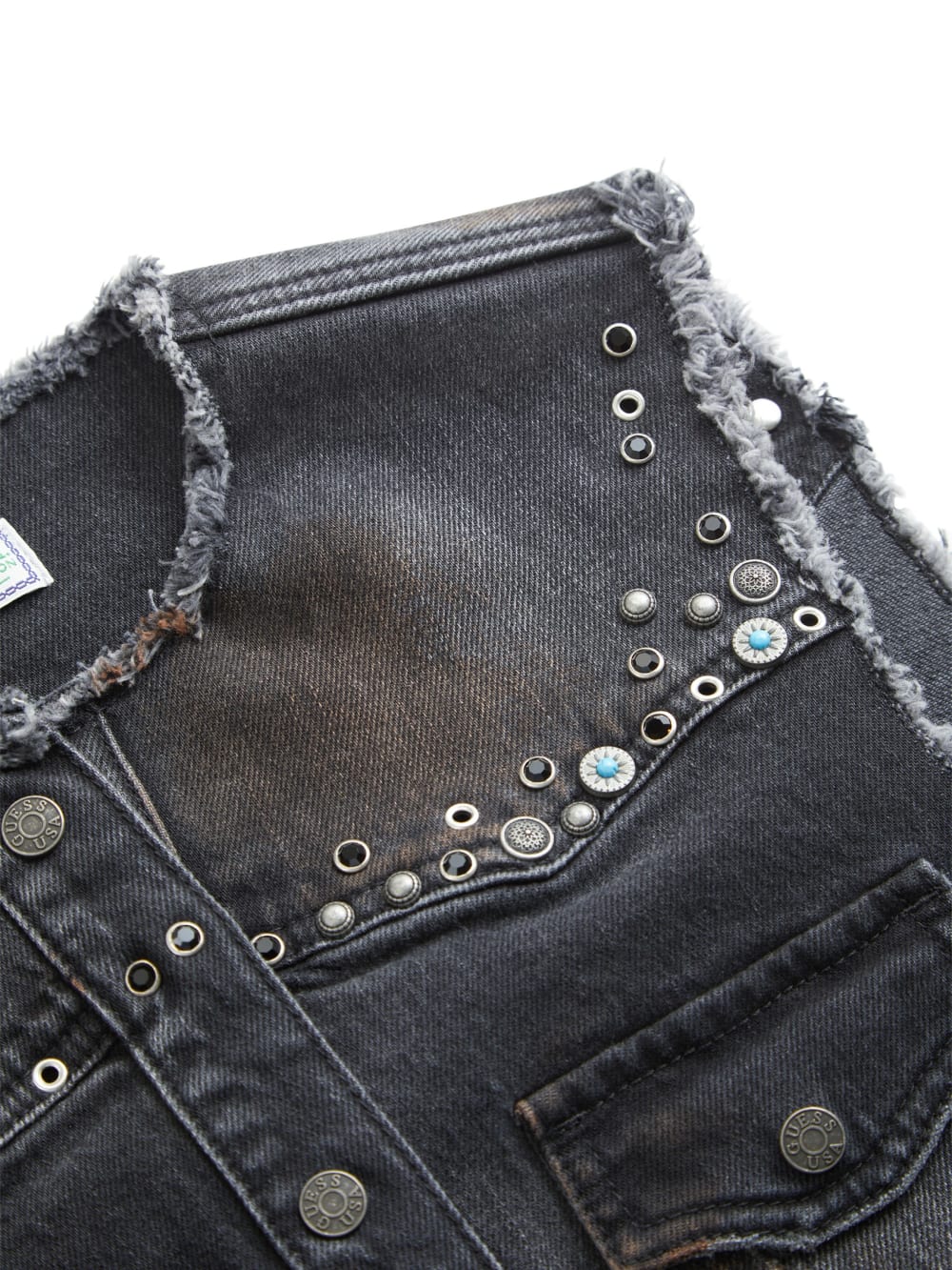 western denim vest