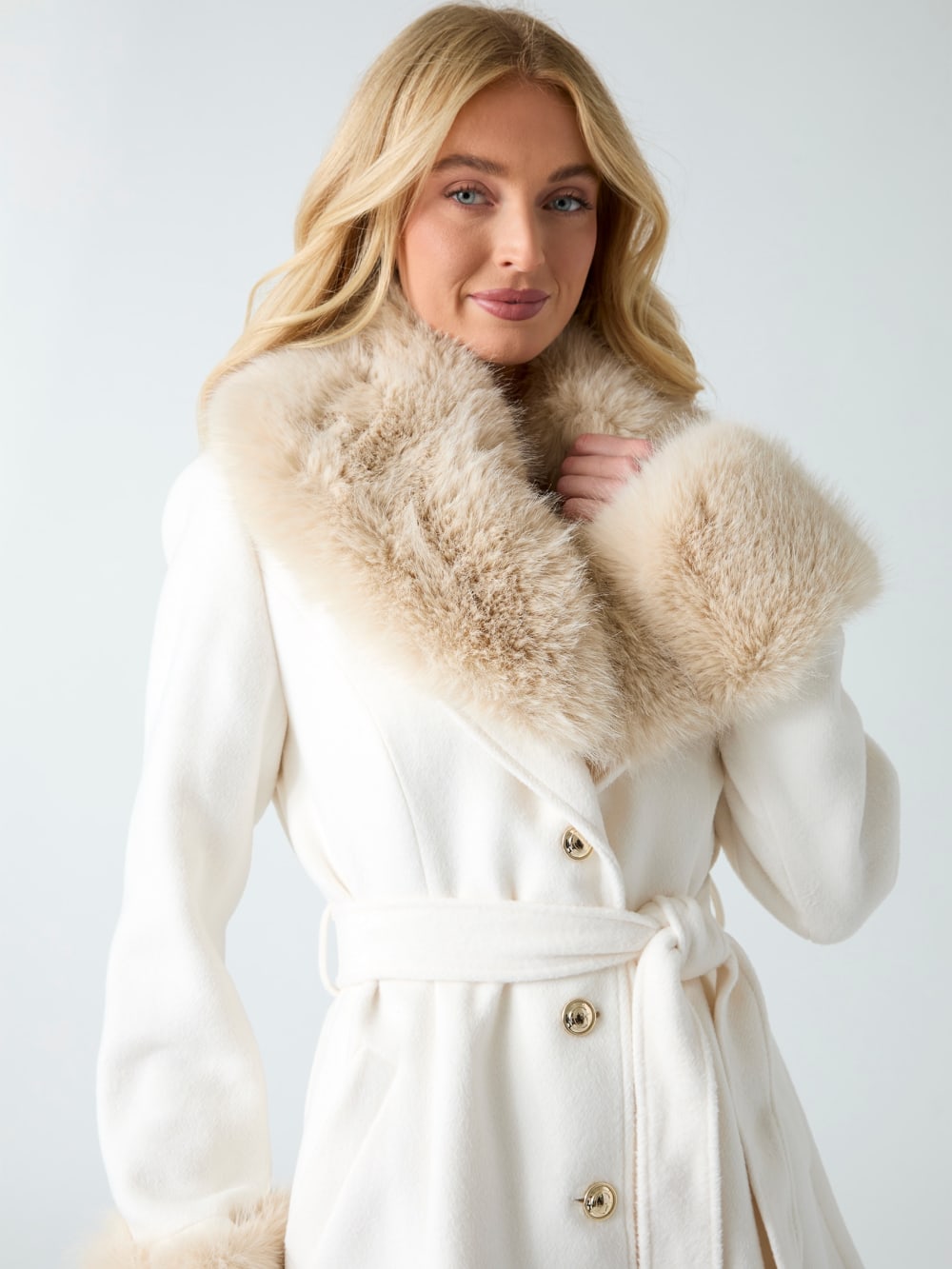 Wool blend coat