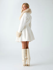 Wool blend coat