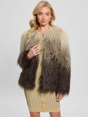 Cristina Faux-Fur Ombr  Jacket