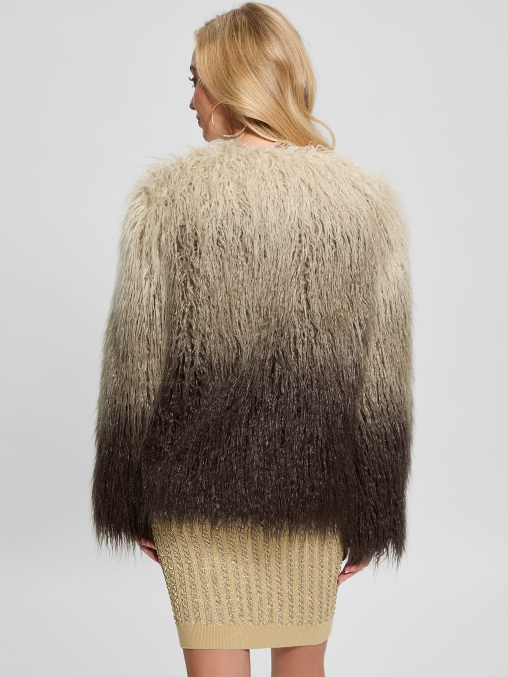 Cristina Faux-Fur Ombr  Jacket