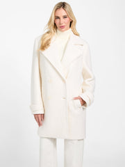Eco Leona Wool-Blend Peacoat