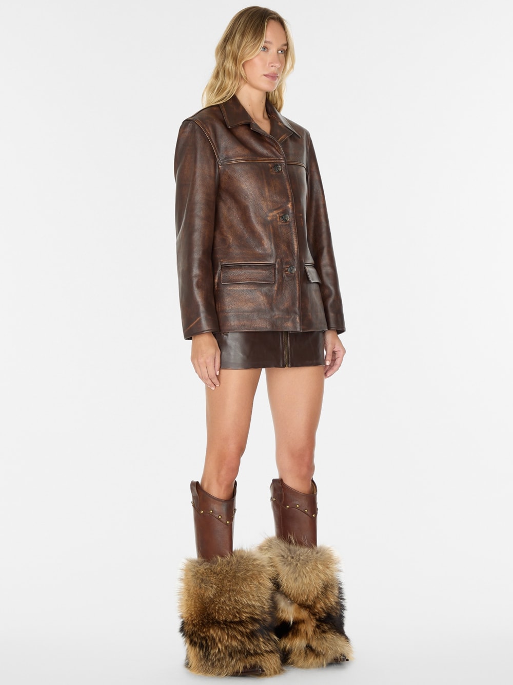 vintage leather jacket