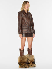 vintage leather jacket