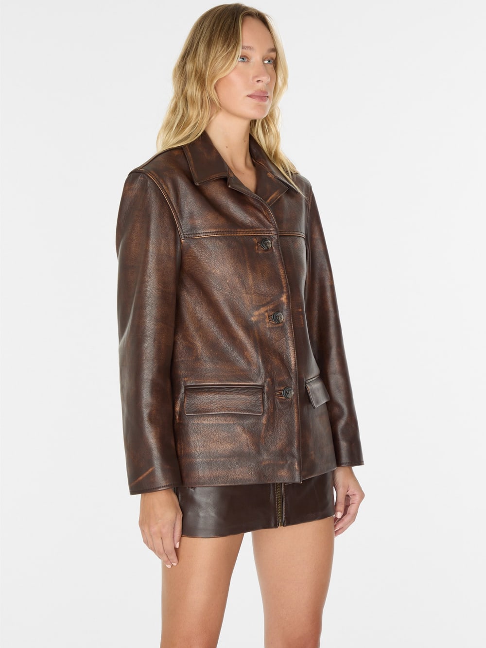 vintage leather jacket