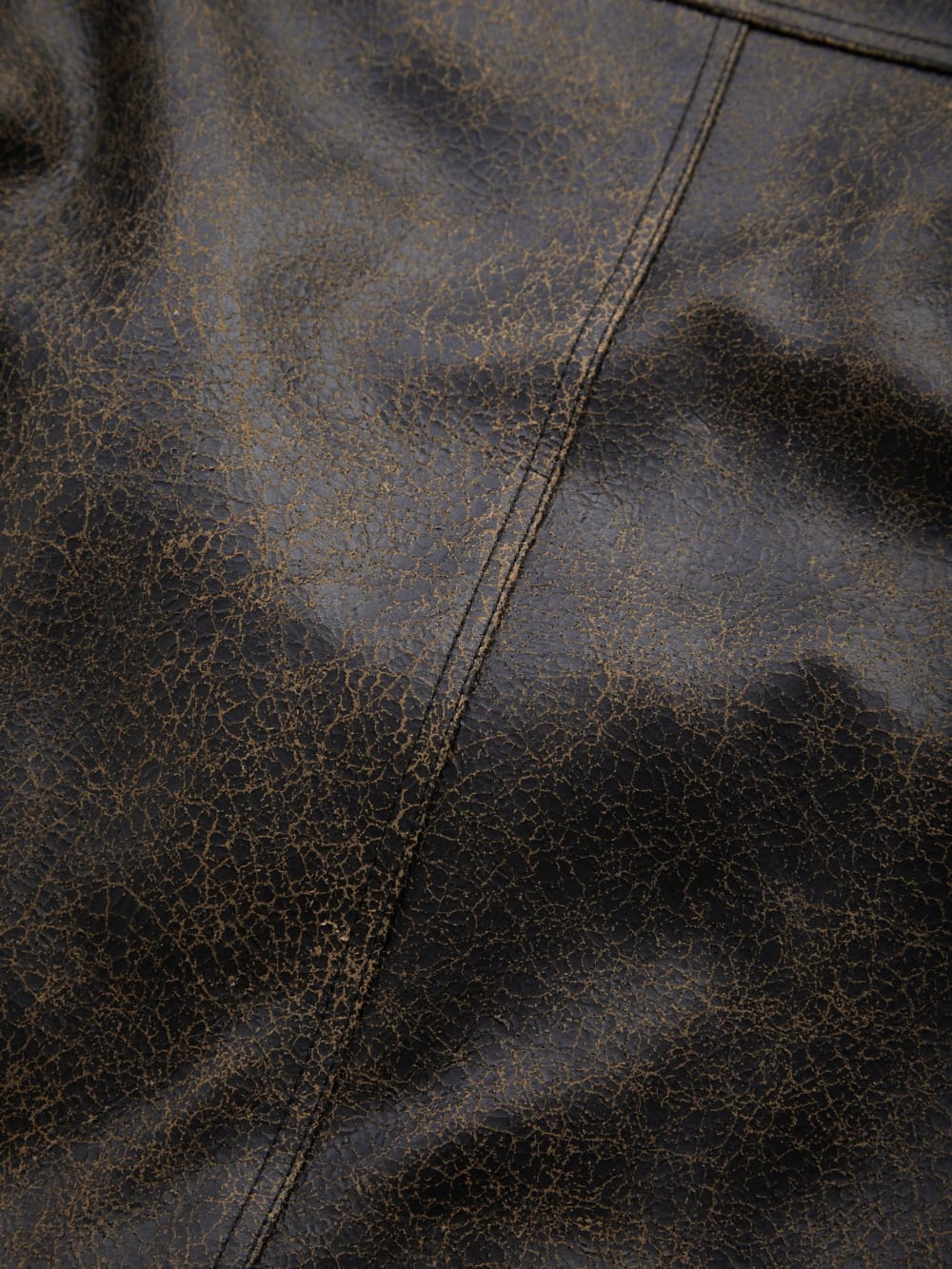 crackled leather moto jacket