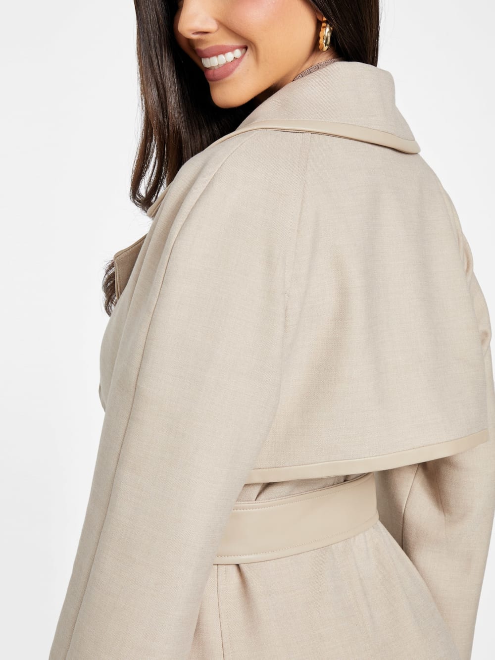 Natalie Longline Trench Coat