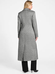 Stefania Sequin Herringbone Coat