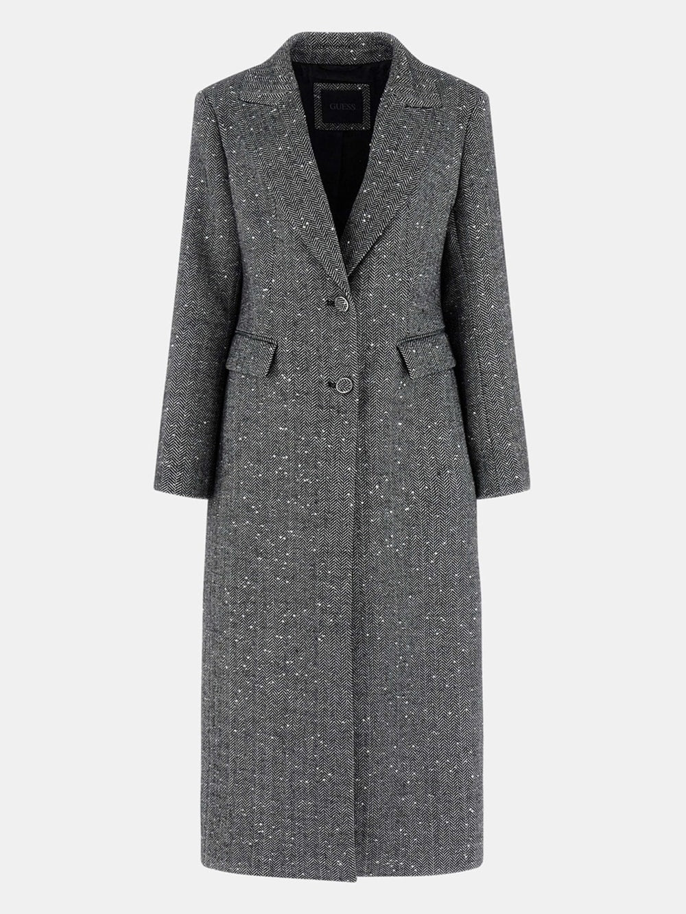 Stefania Sequin Herringbone Coat