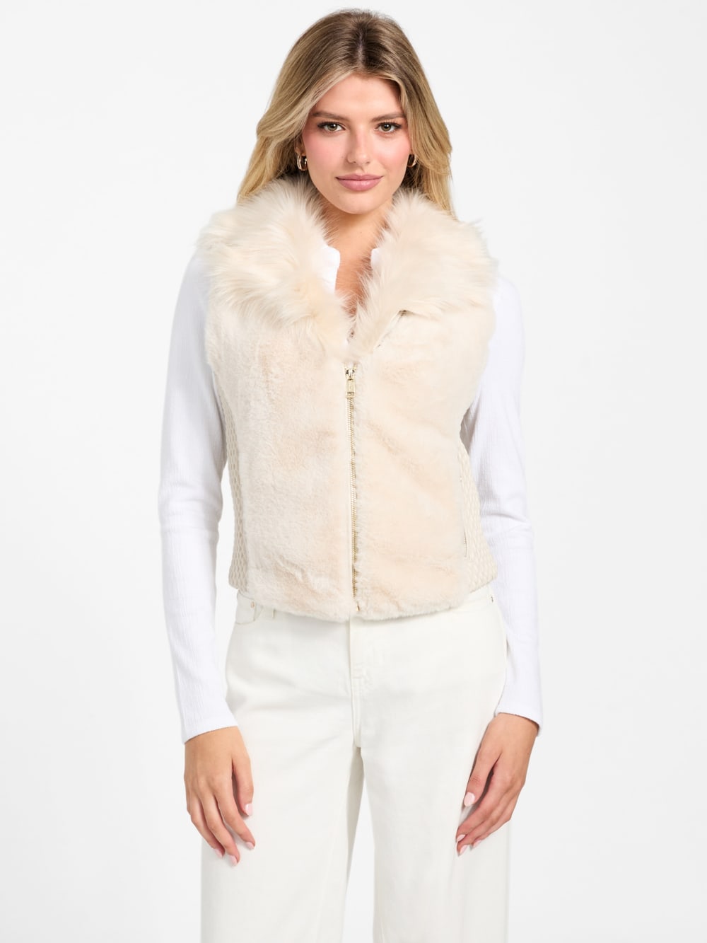Amari Faux-Fur Zip Vest