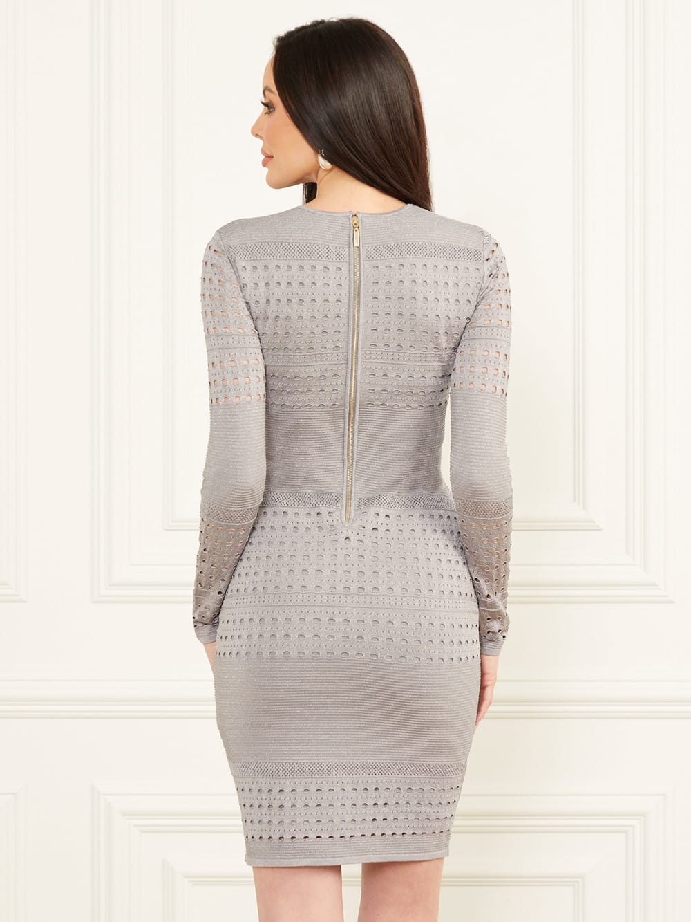 Henley Long-Sleeve Sweater Dress