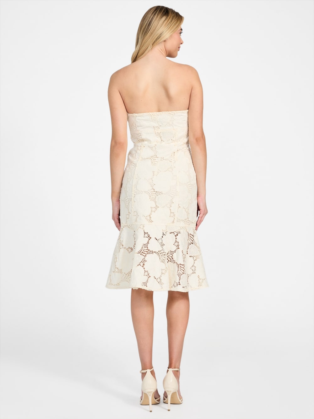 Maisy Strapless Lace Dress