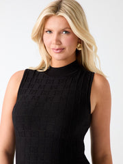 Marti Initial Mock-Neck Dress