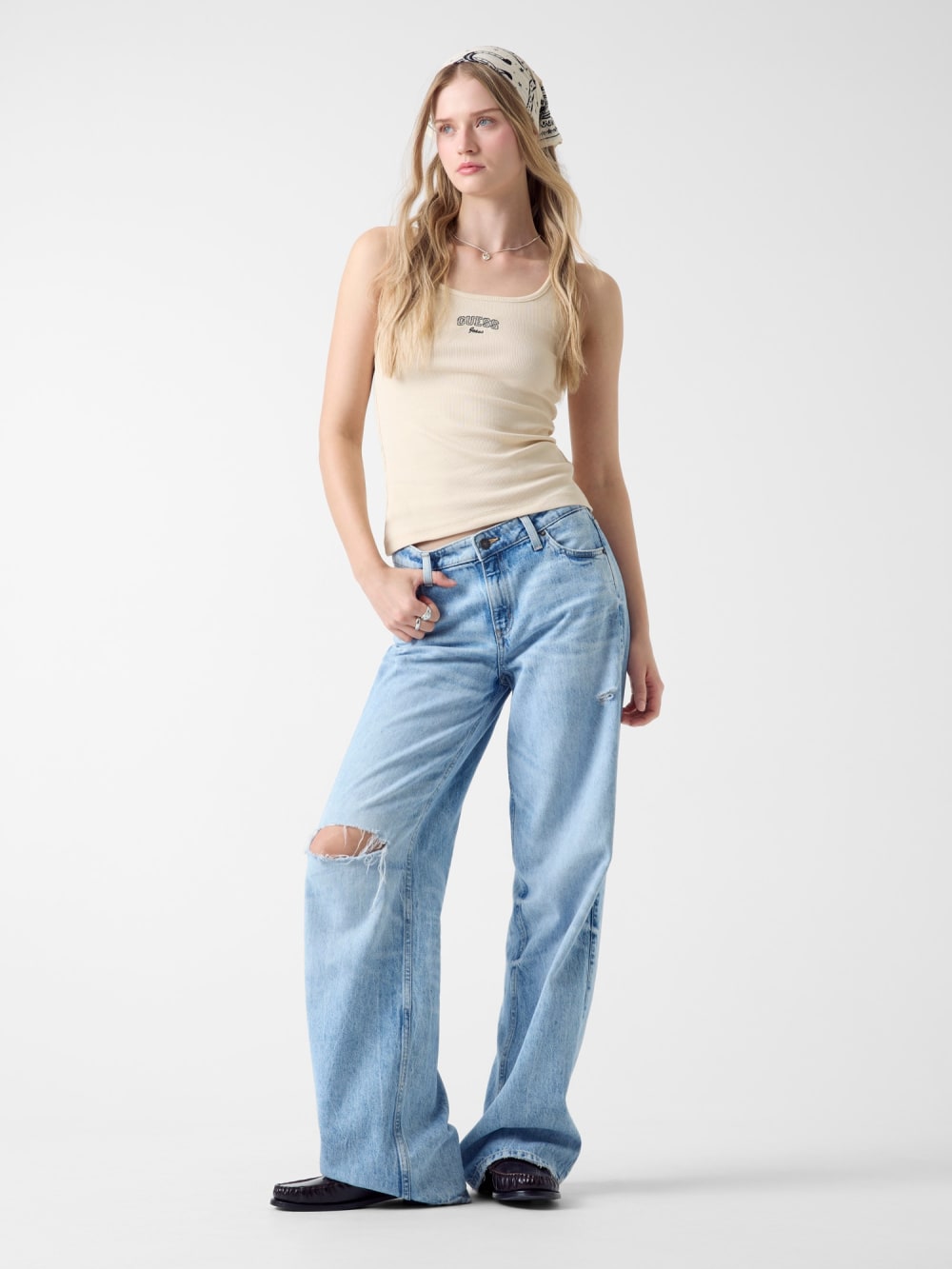 Embroidered Logo Slim Tank
