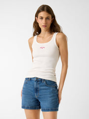 Embroidered star tank top