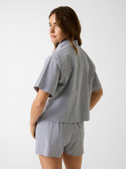 Checked boxy shirt